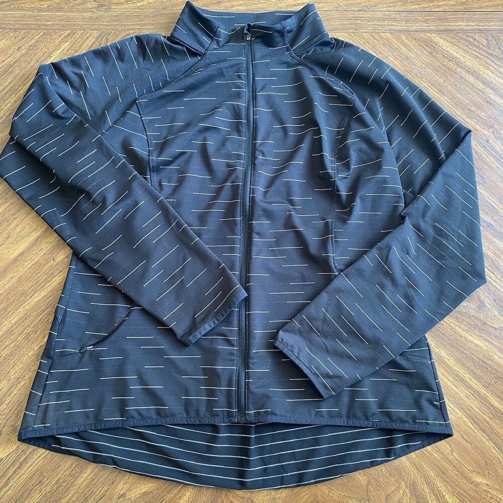 Lucy Flex Active Jacket Full Zip XL Black Pockets